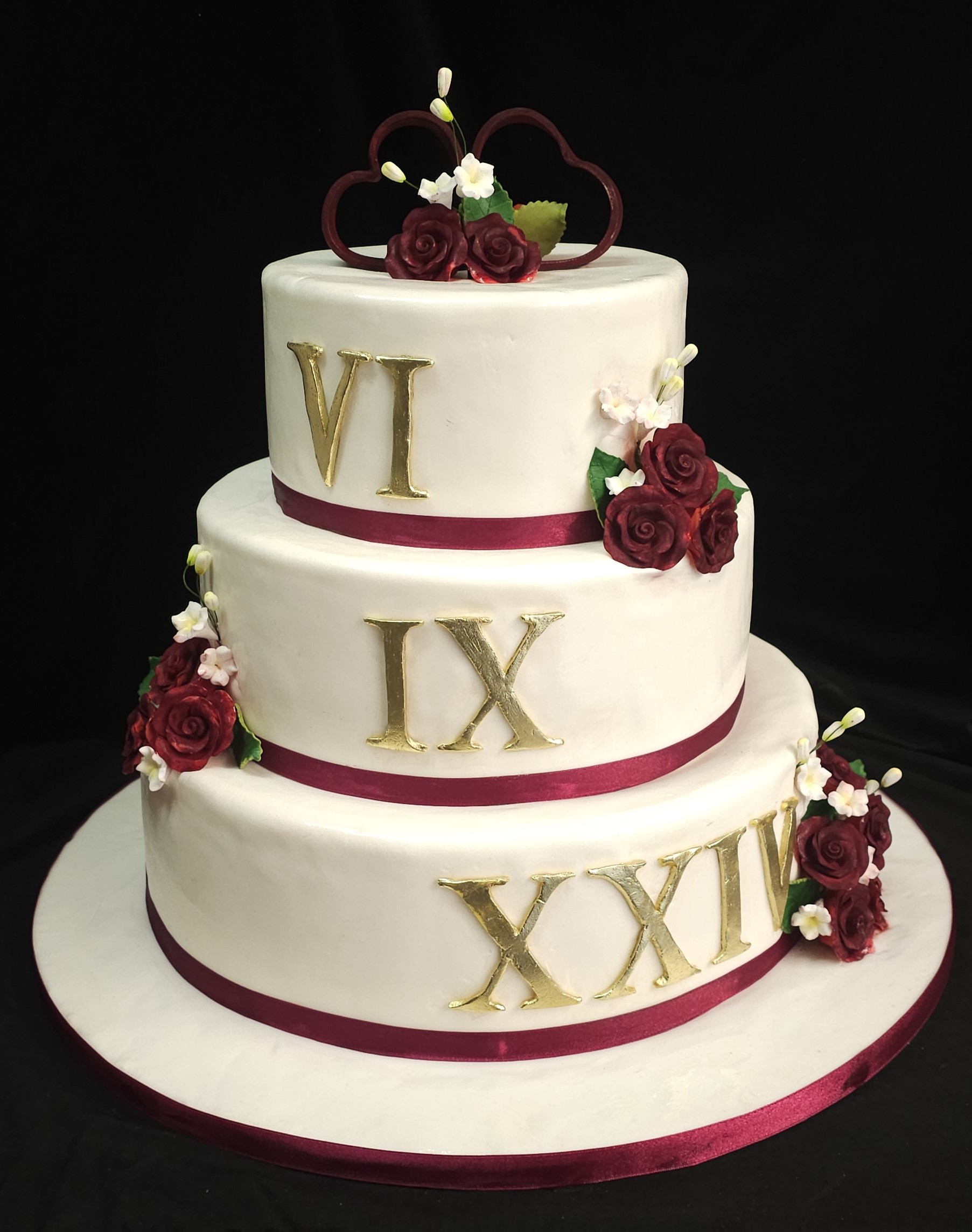 Bruidstaart Romeinse cijfers B246