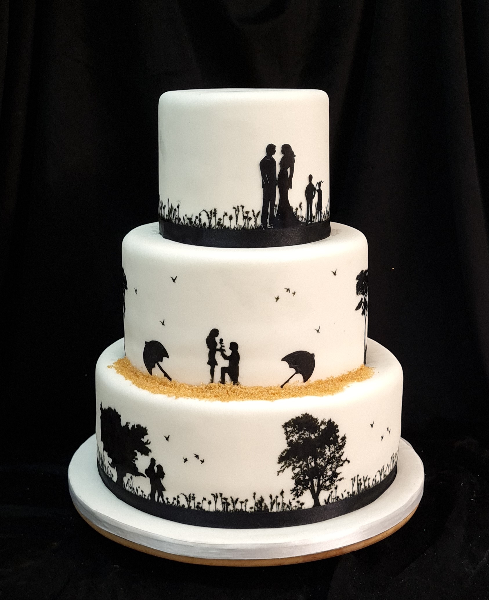 Bruidstaart Silhouet B262